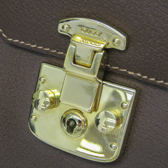 GUCCI Brown Leather Shoulder Bag - Picture 11 of 16